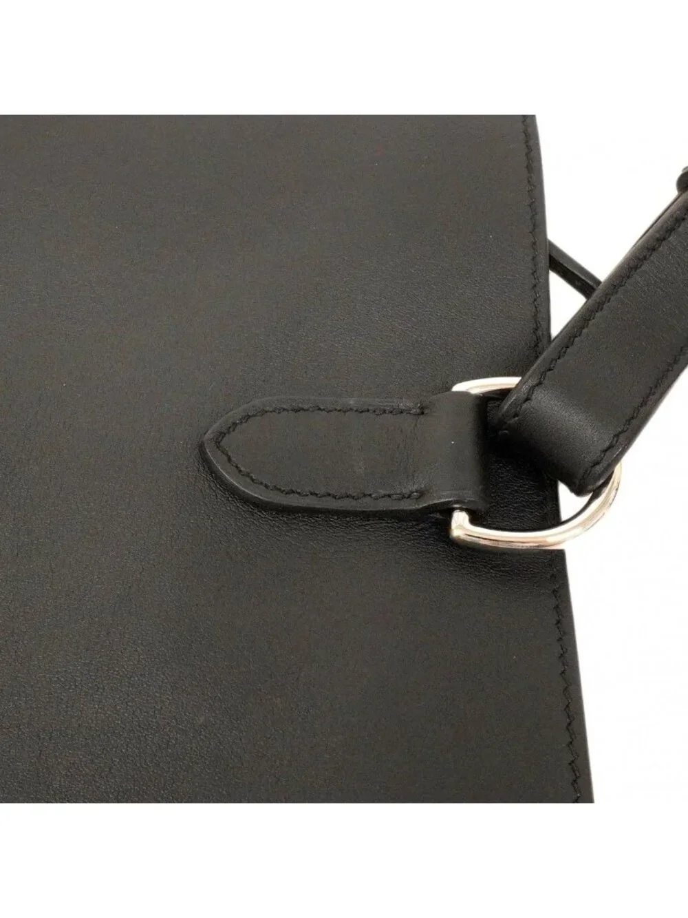 Hermes Belt Bag Pochette Plus Swift Black Silver - Picture 6 of 8